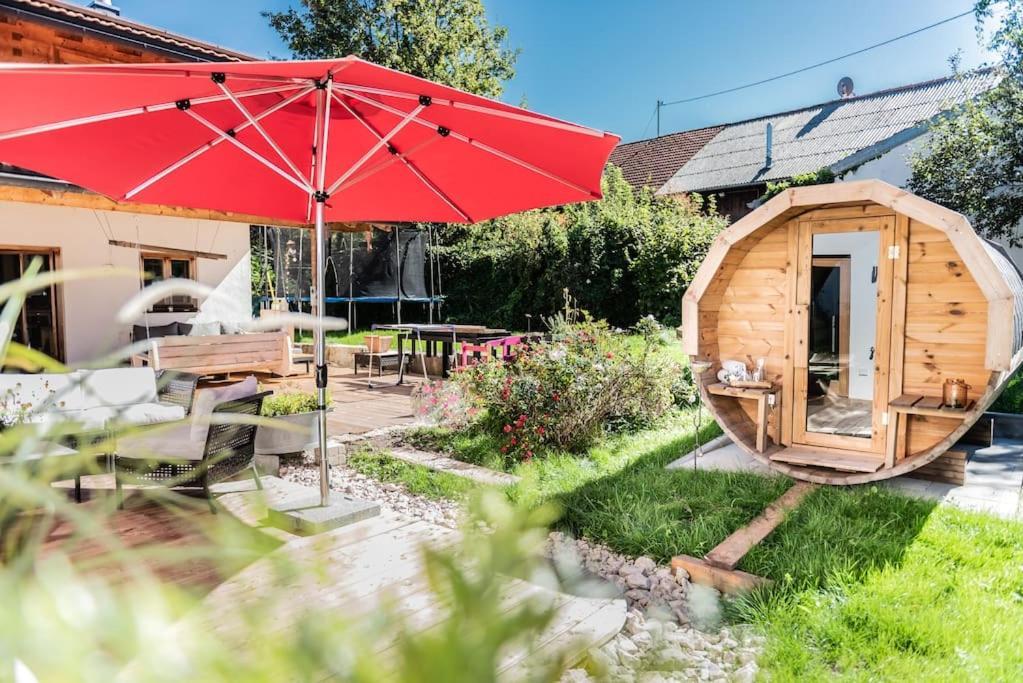 Exklusives Design-Apartment & Sauna Warngau 외부 사진